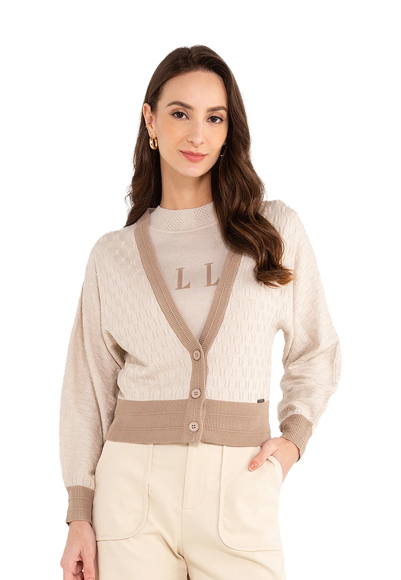 Geometric cardigan outlet