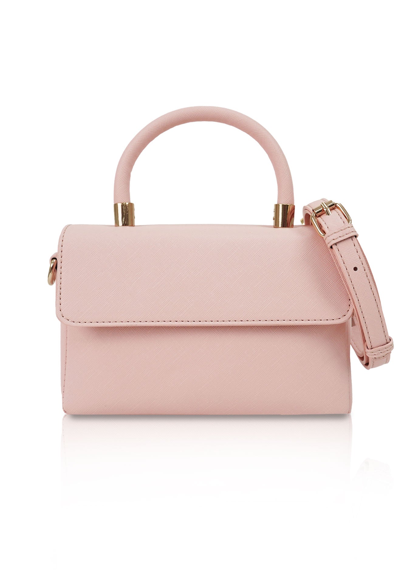 Pink top handle discount bag