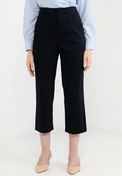 Front Pleated Straight Pants