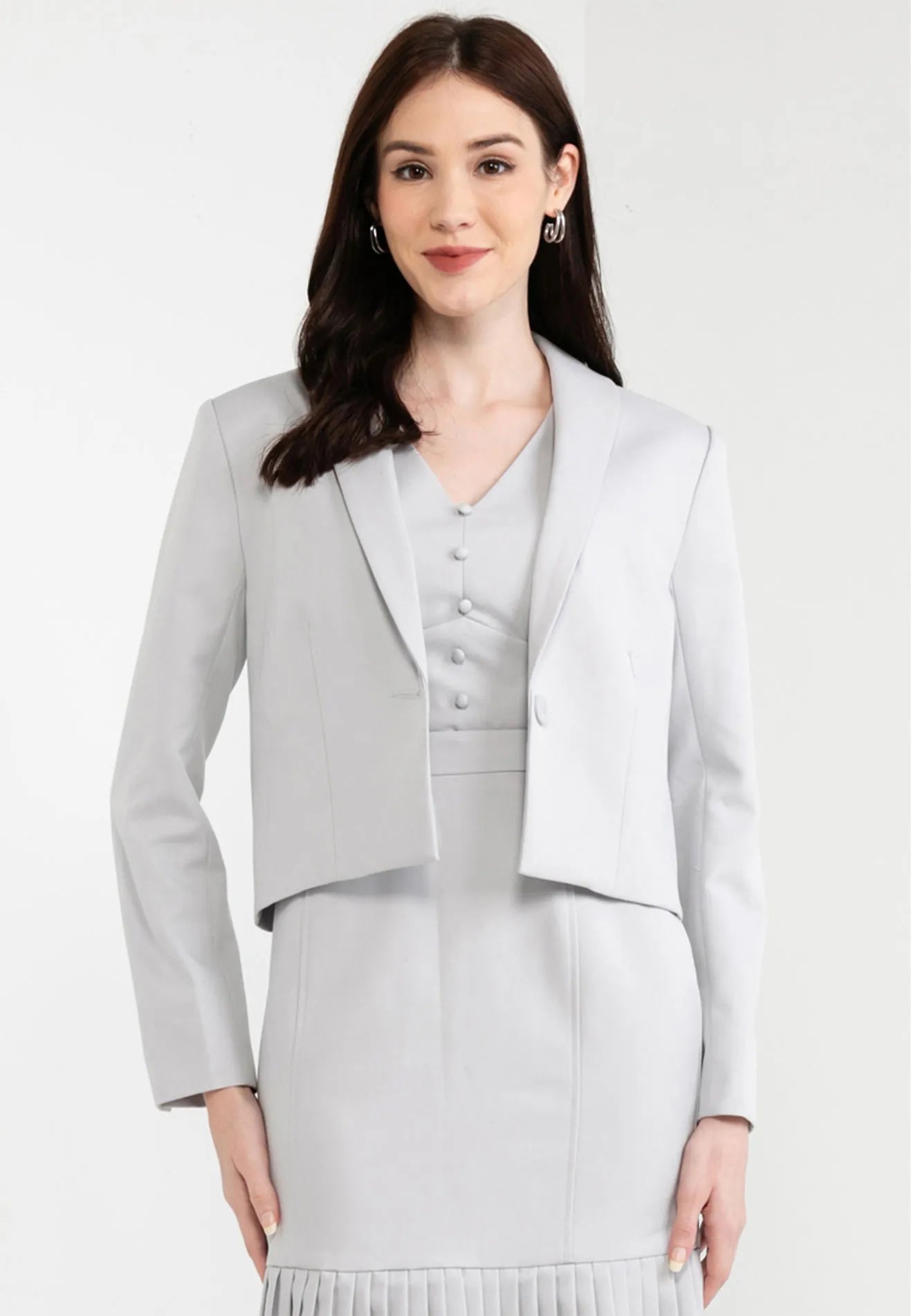 Shawl Collar Cropped Blazer