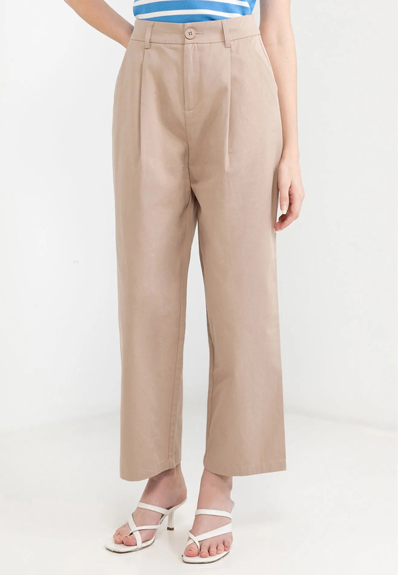 Pleated Wide Leg Pants