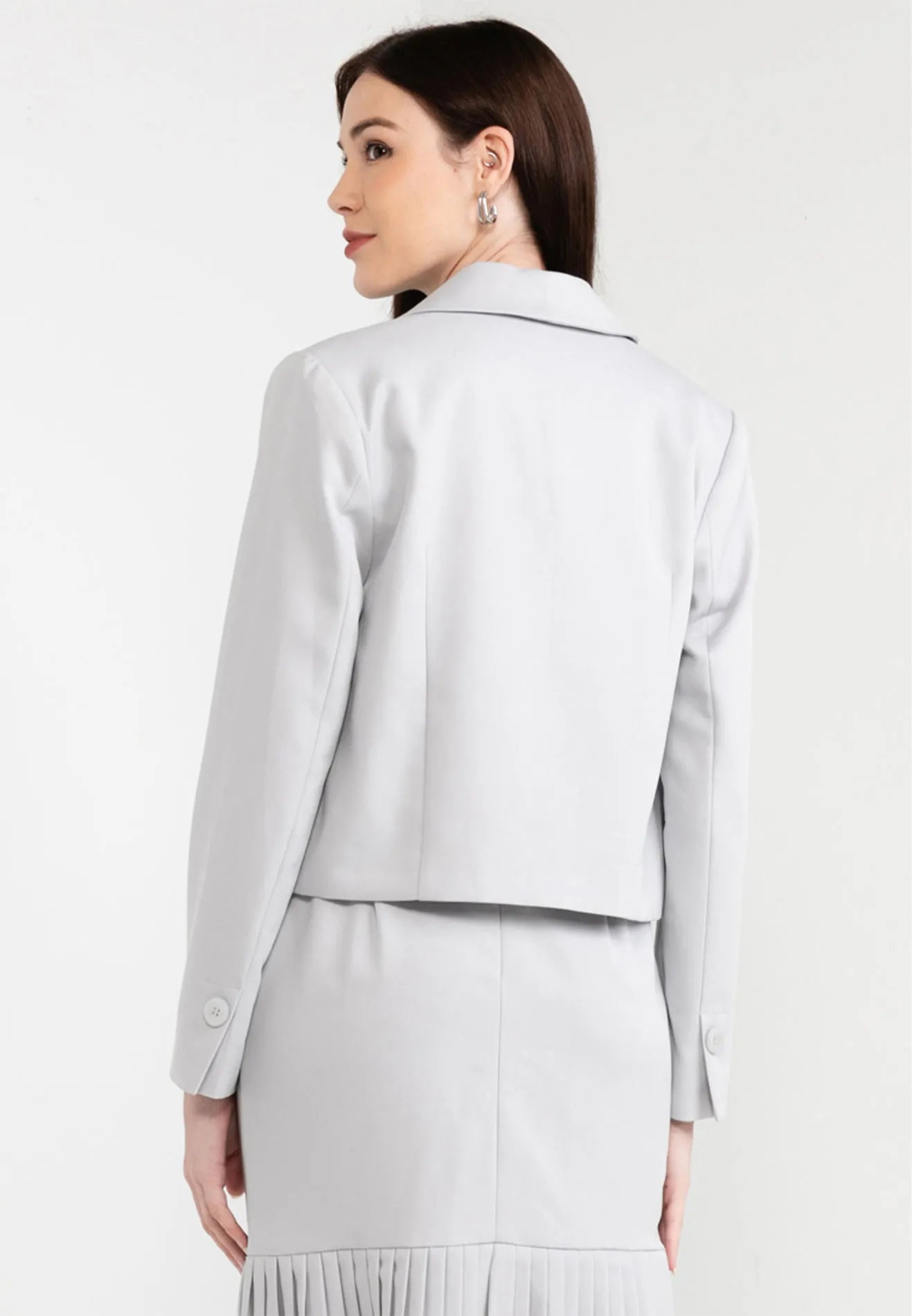 Shawl Collar Cropped Blazer