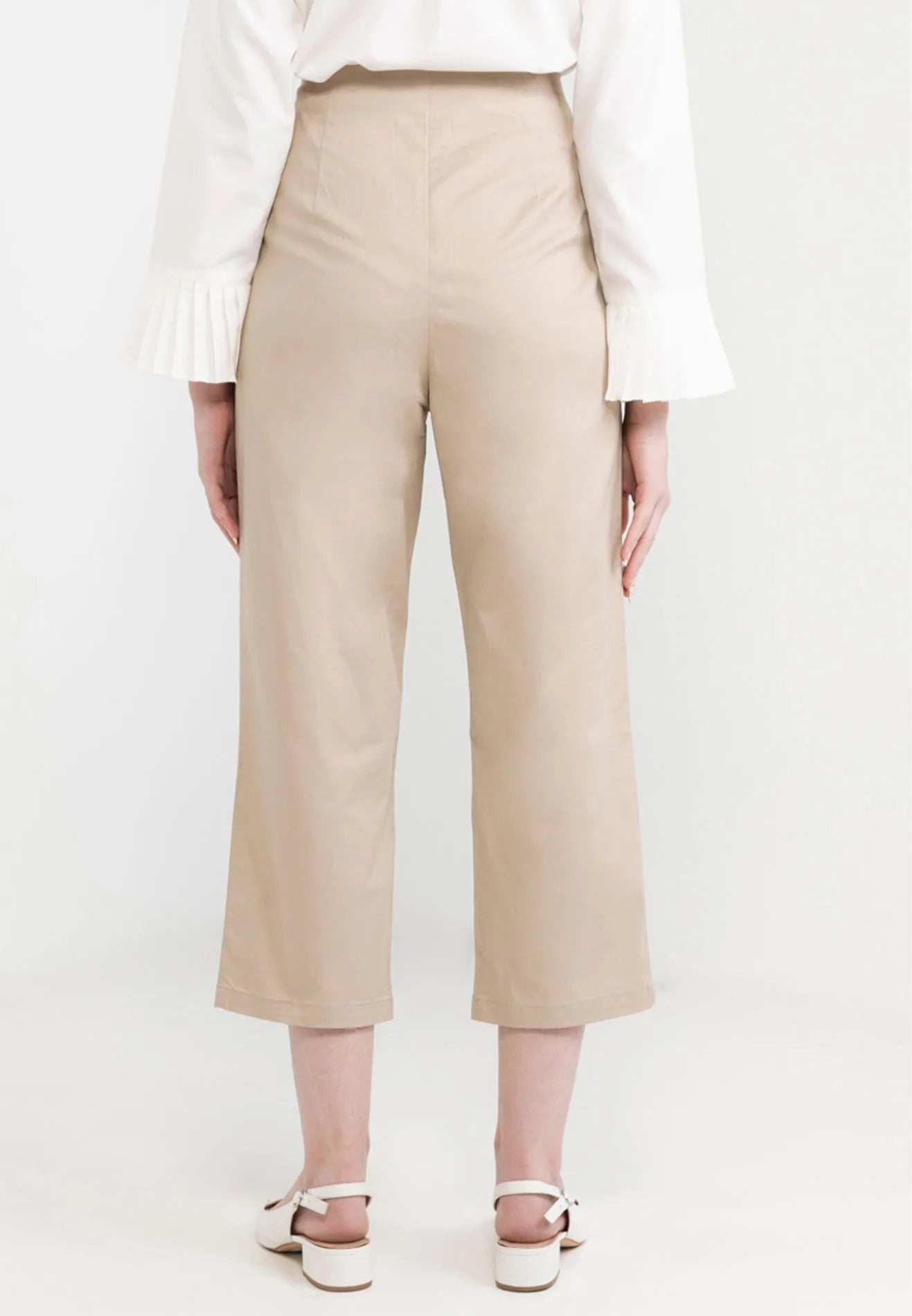 Front Pleated Straight Pants