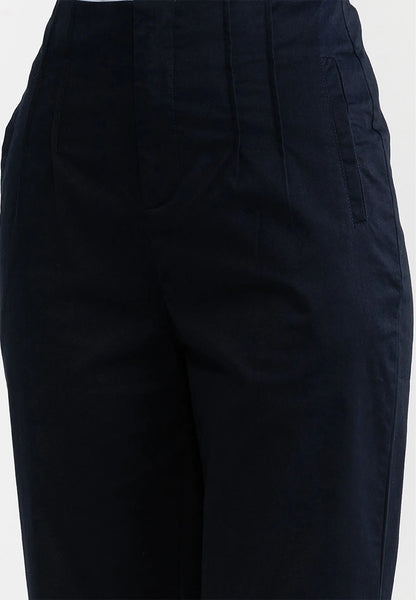 Front Pleated Straight Pants