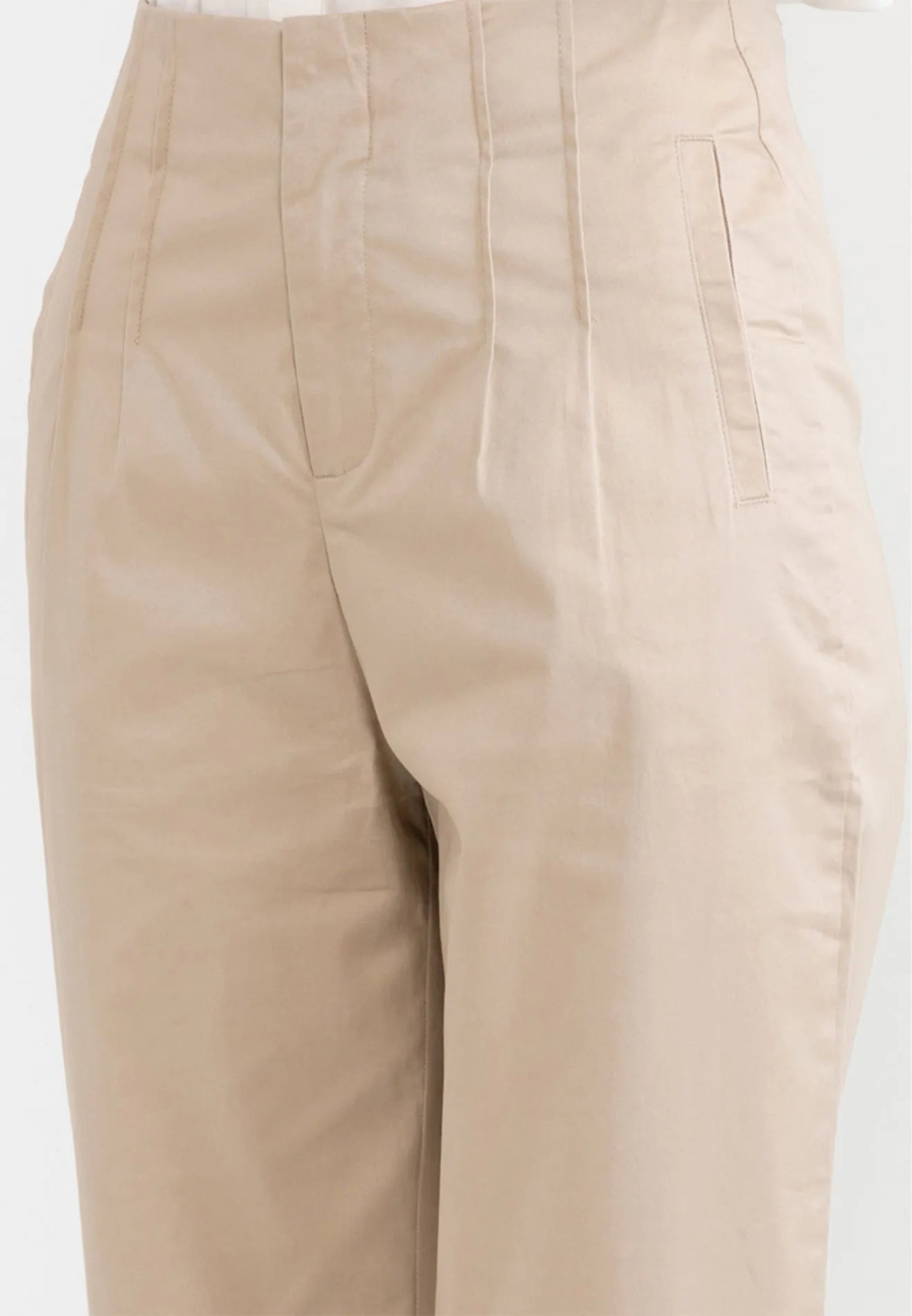 Front Pleated Straight Pants