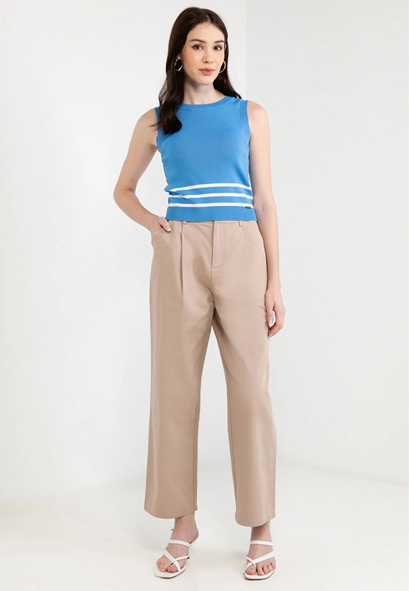 Pleated Wide Leg Pants