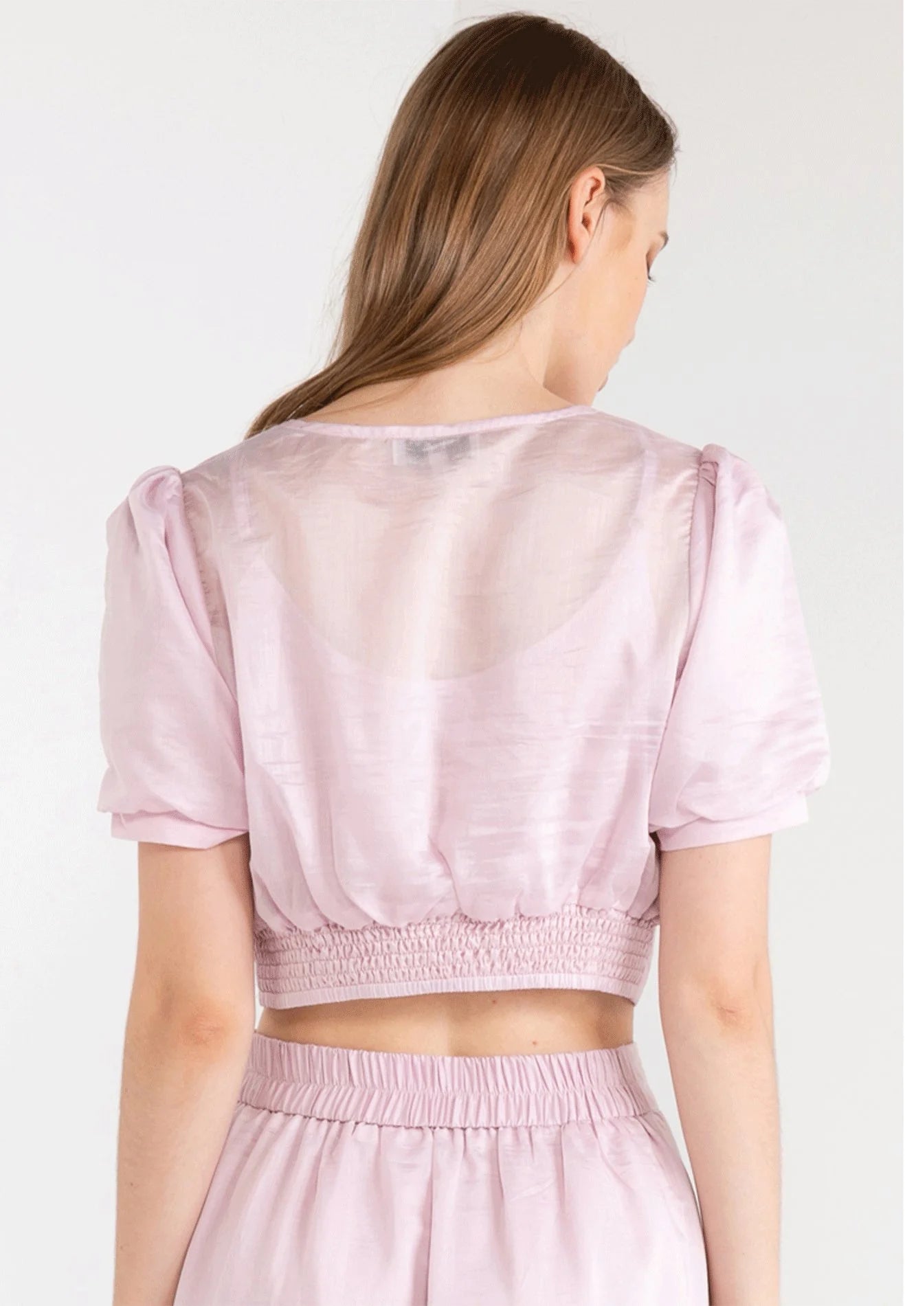 ELLE Apparel V-Neck Crop Top