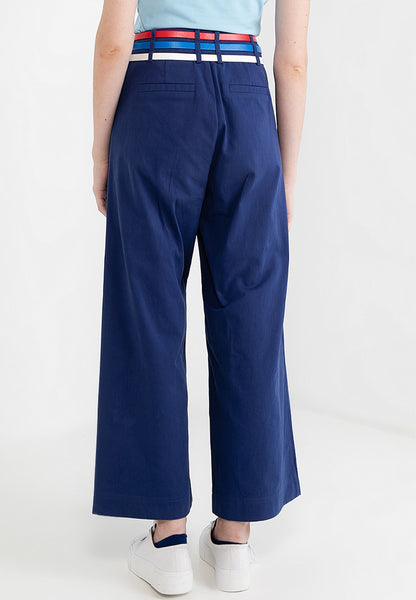 Be Paris Collection: Triple Belted Wide Leg Pants