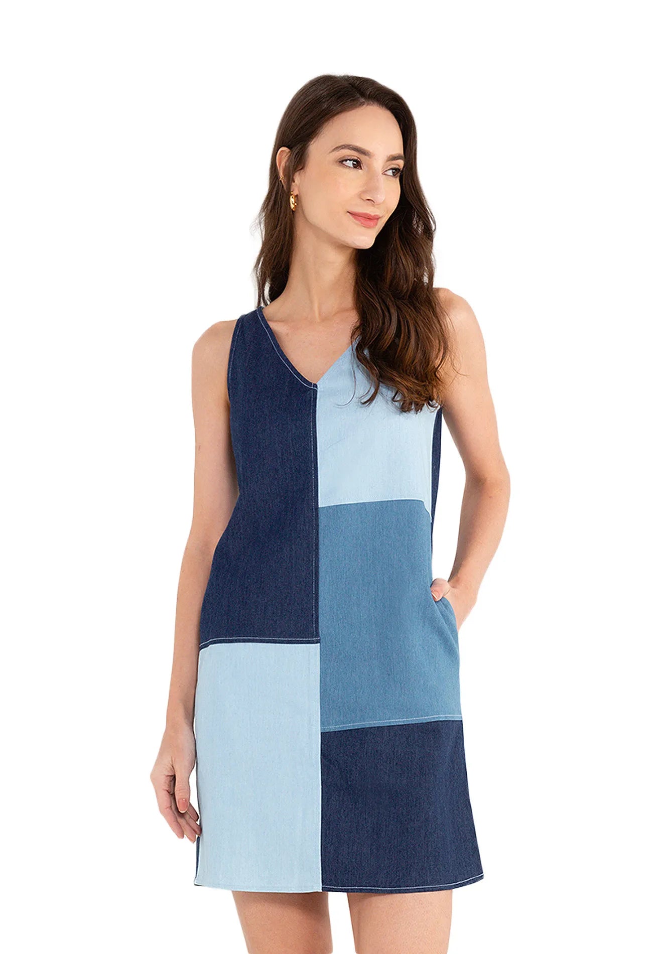 Denim best sale colored dress