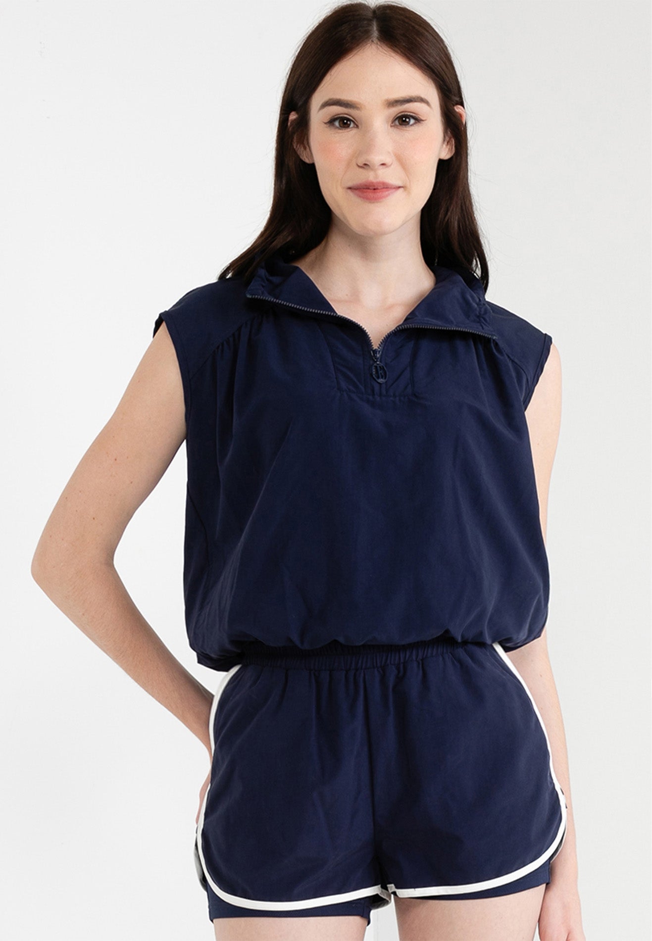 Be Paris Collection: Lightweight High Neck Sleeveless Top