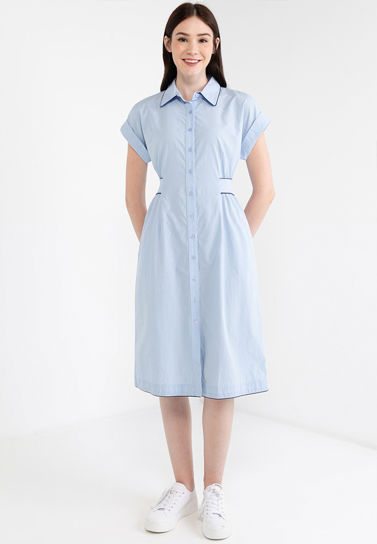 Be Paris Collection: Collared Shirt Dress