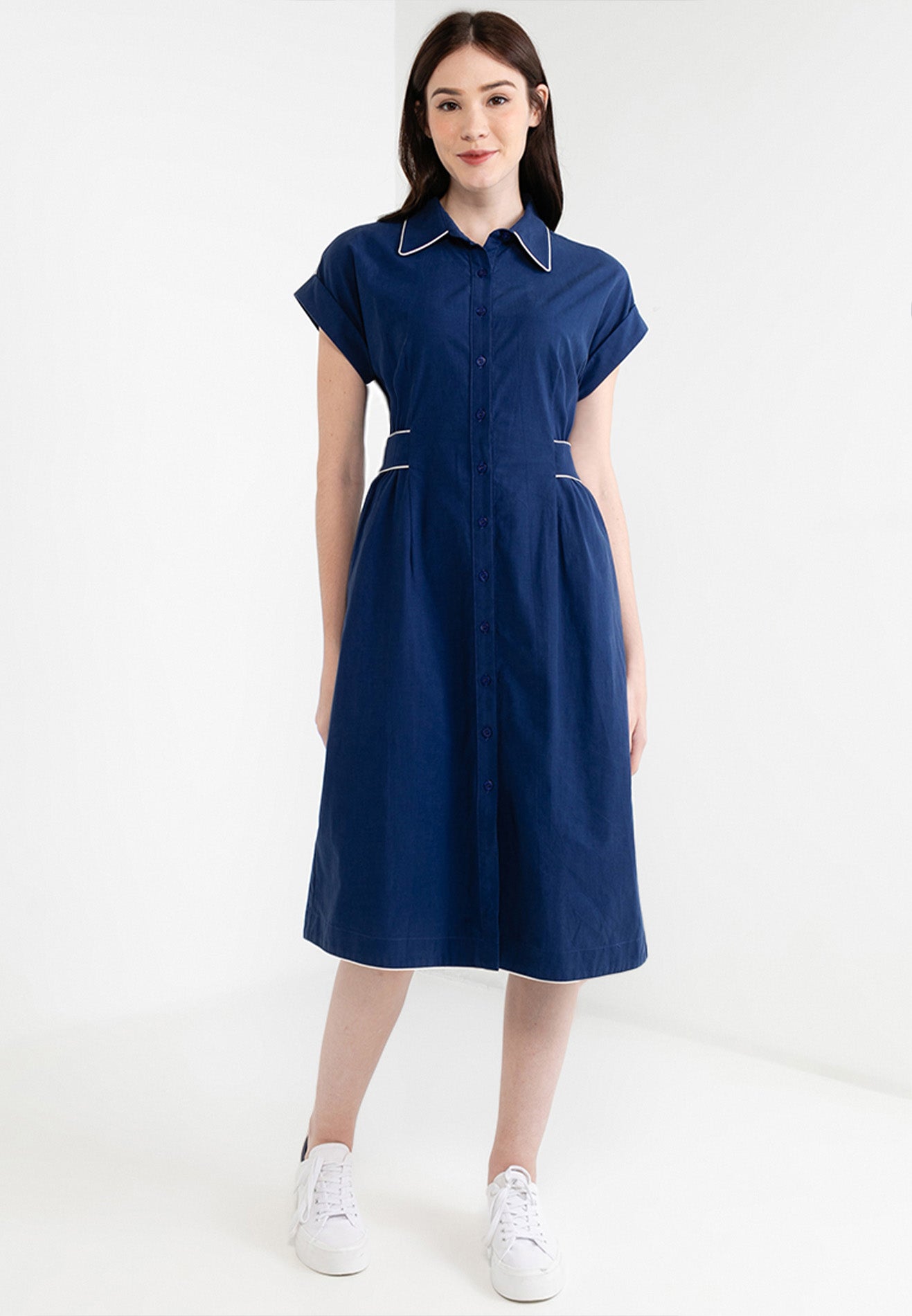 Be Paris Collection: Collared Shirt Dress