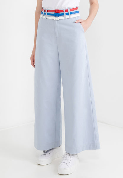 Be Paris Collection: Triple Belted Wide Leg Pants