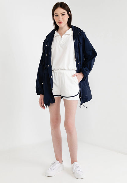 Be Paris Collection: Nylon Athletic Hooded Jacket