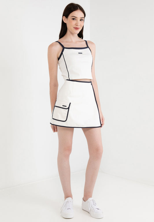 Be Paris Collection: Wrap Front Mini Skirt