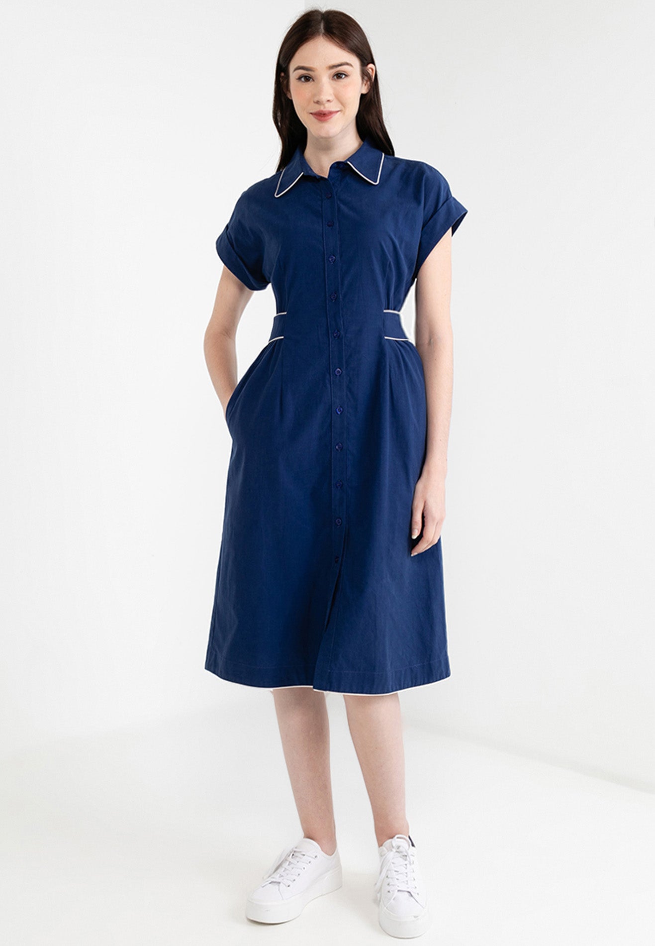 Be Paris Collection: Collared Shirt Dress