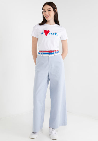 Be Paris Collection: Triple Belted Wide Leg Pants