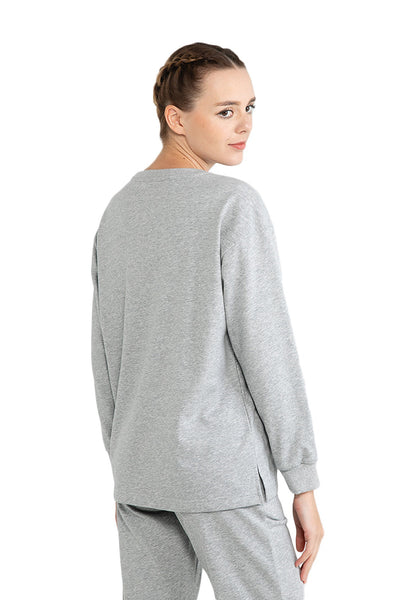 ELLE Apparel Active Logo Oversized Basic Sweatshirt