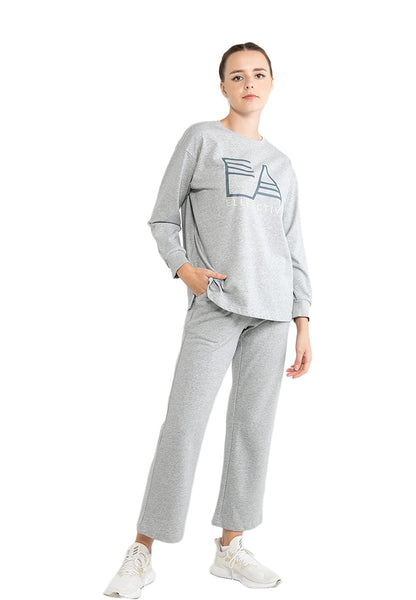 ELLE Apparel Active Logo Oversized Basic Sweatshirt