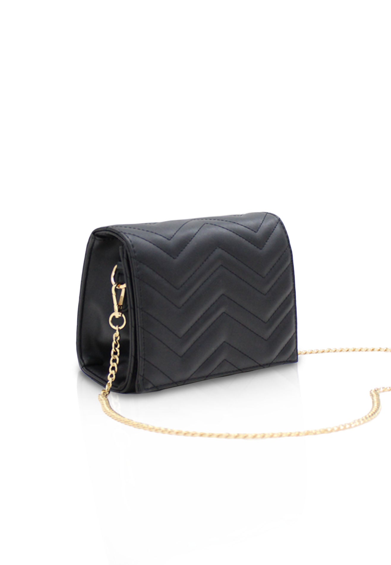 Buy/Send KLEIO Quilted Sling Bag- Black Online- FNP