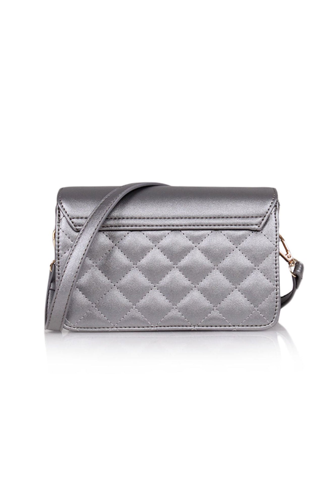 VOIR Boxy Clasp Quilted Crossbody Bag VOIR GALLERY