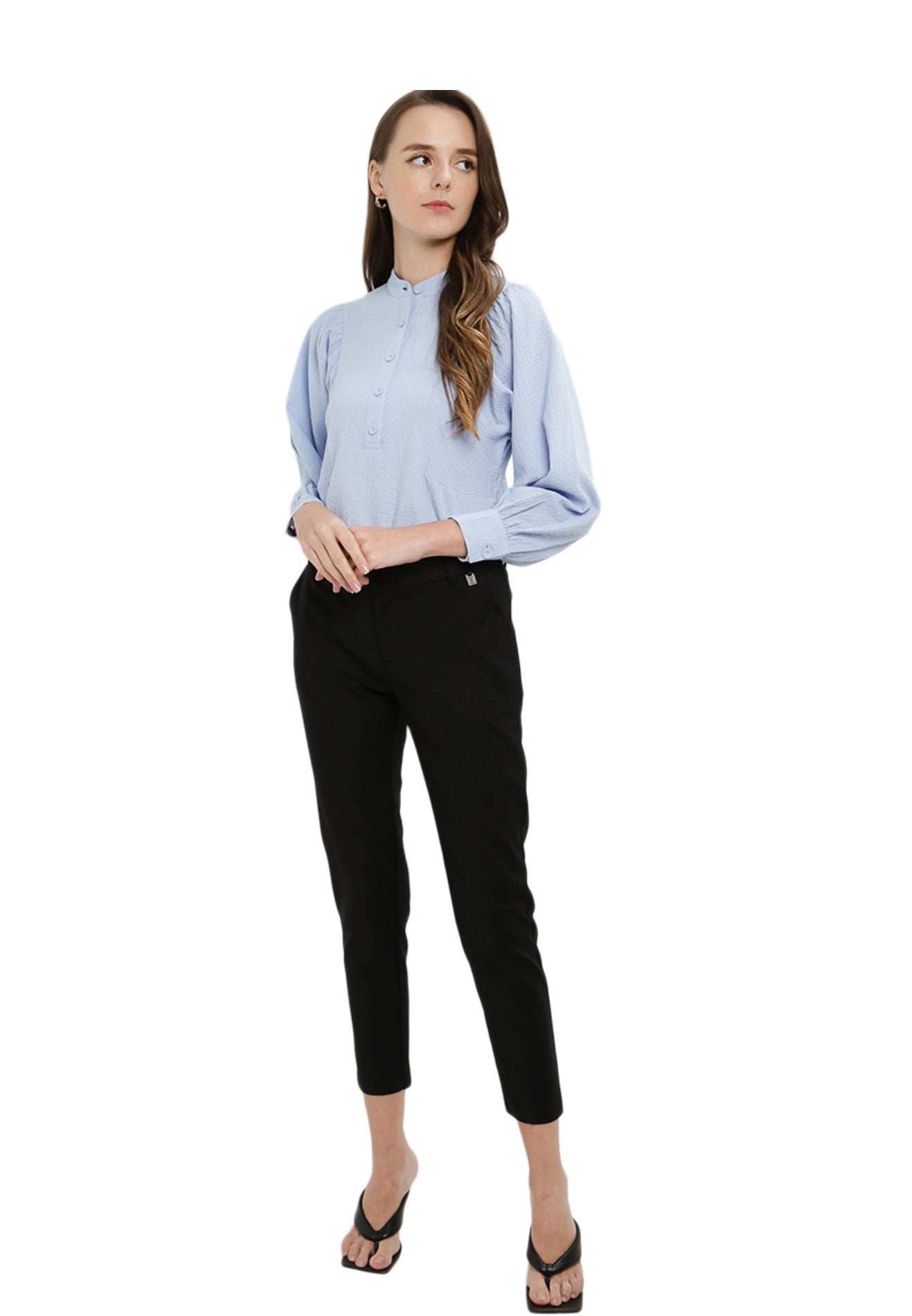 ELLE Apparel Basic Slim Cut Slack Trousers